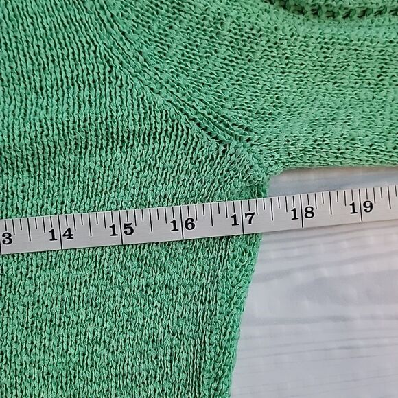 Rachel Zoe green multi knit sweater Women's Size S - Picture 11 of 12
